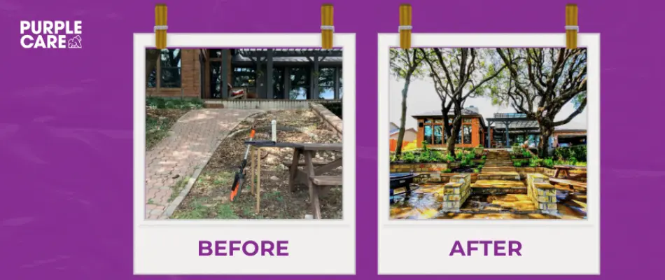 Before & After Outdoor Living Renovation